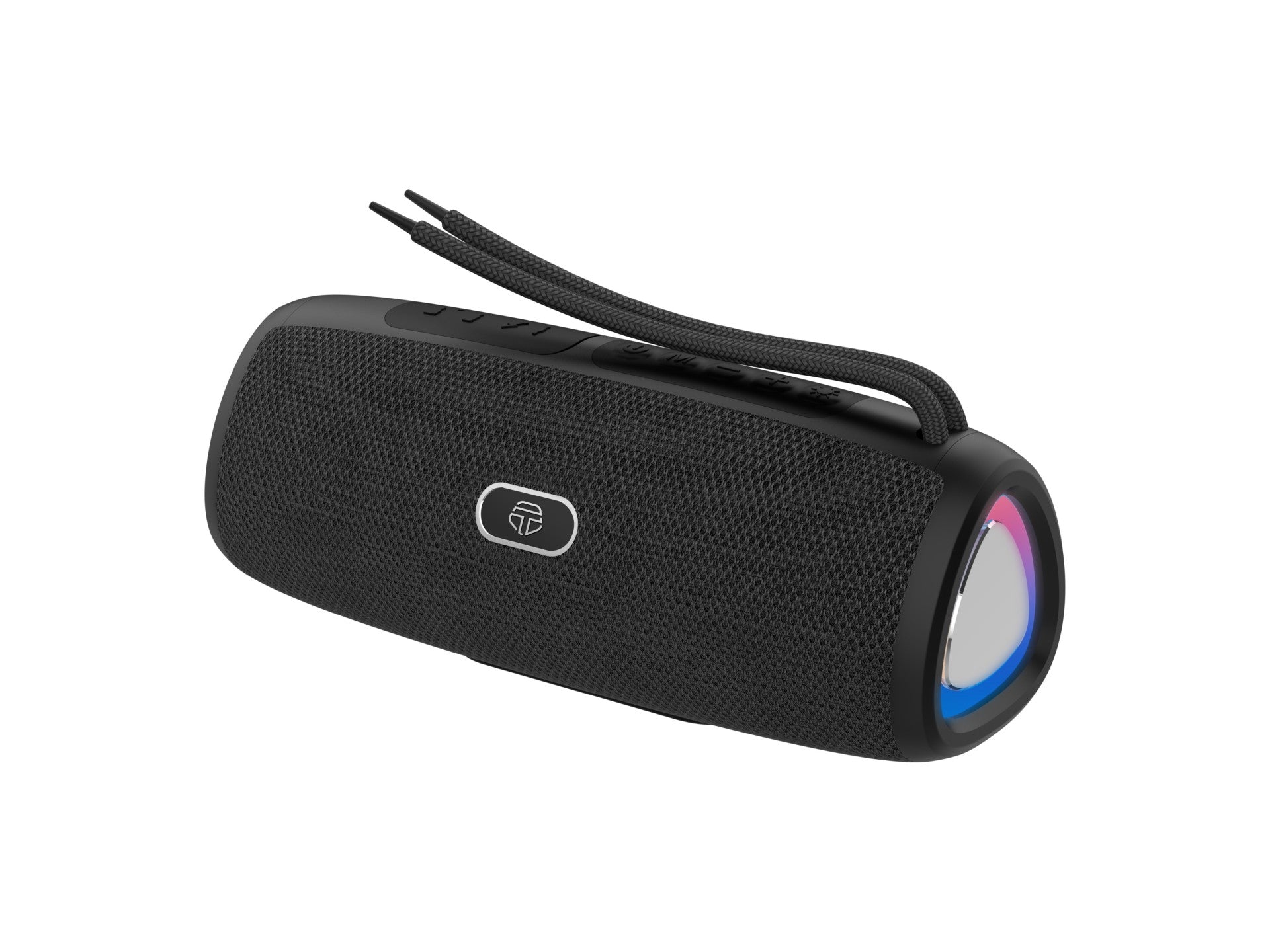 Techancy Altifalante Sem Fios Bluetooth Versão 5.3TH2633, Suporte TWS/TF/AUX, Luz Ambiente Led Rgb De 7 Cores